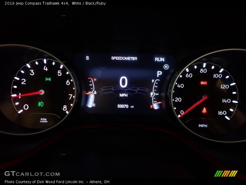 White / Black/Ruby 2019 Jeep Compass Trailhawk 4x4