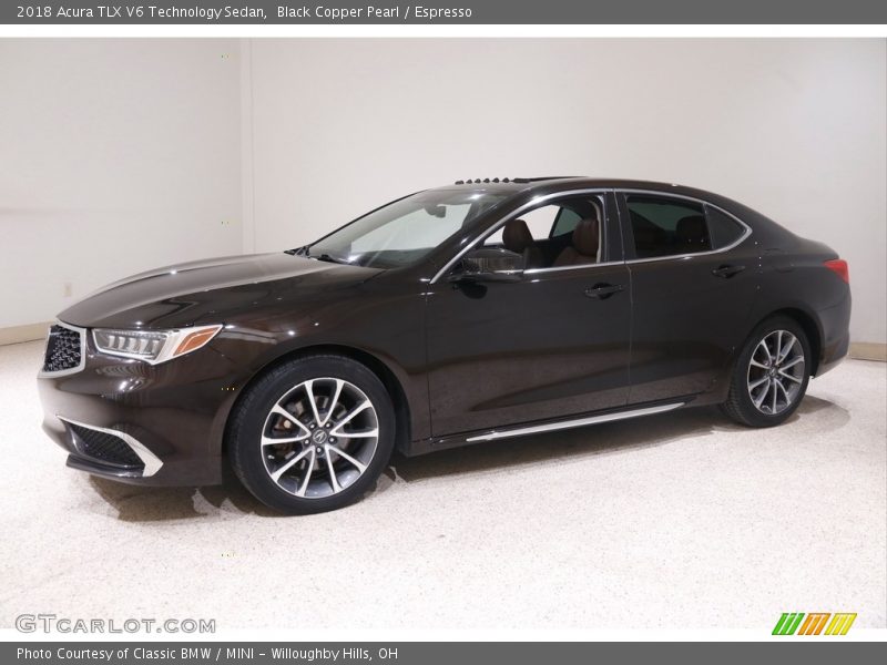 Black Copper Pearl / Espresso 2018 Acura TLX V6 Technology Sedan