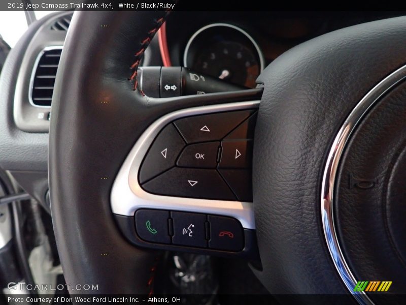 White / Black/Ruby 2019 Jeep Compass Trailhawk 4x4