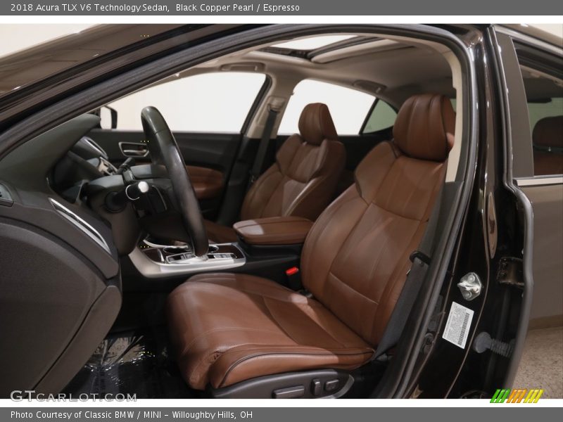 Front Seat of 2018 TLX V6 Technology Sedan