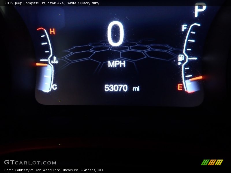 White / Black/Ruby 2019 Jeep Compass Trailhawk 4x4