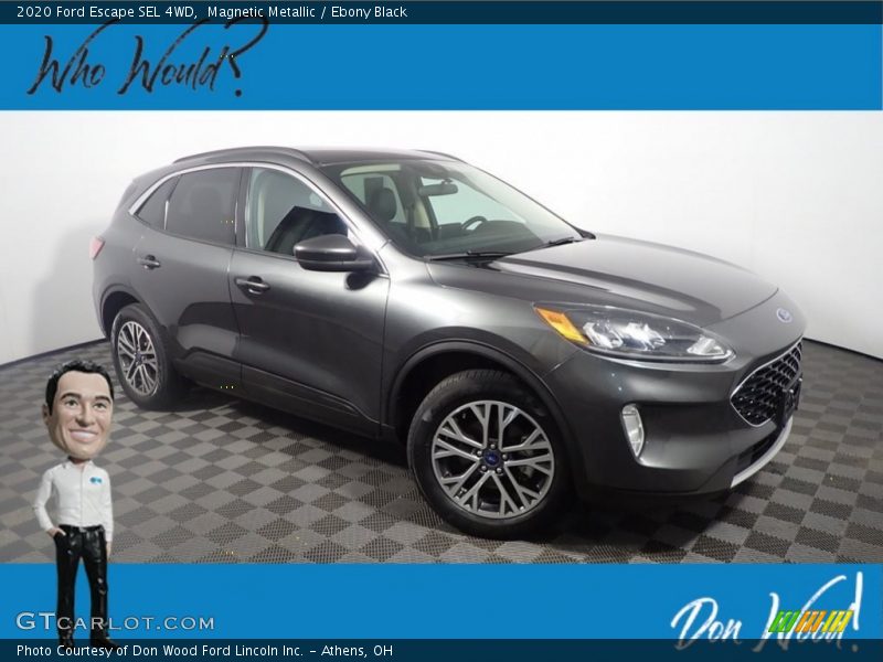Magnetic Metallic / Ebony Black 2020 Ford Escape SEL 4WD