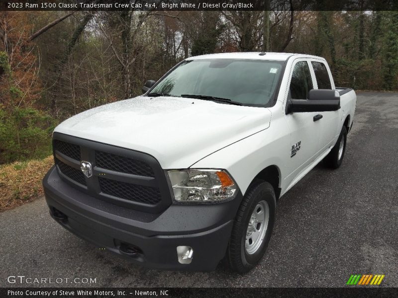 Bright White / Diesel Gray/Black 2023 Ram 1500 Classic Tradesman Crew Cab 4x4