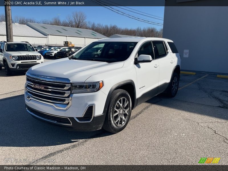 Summit White / Jet Black 2020 GMC Acadia SLE
