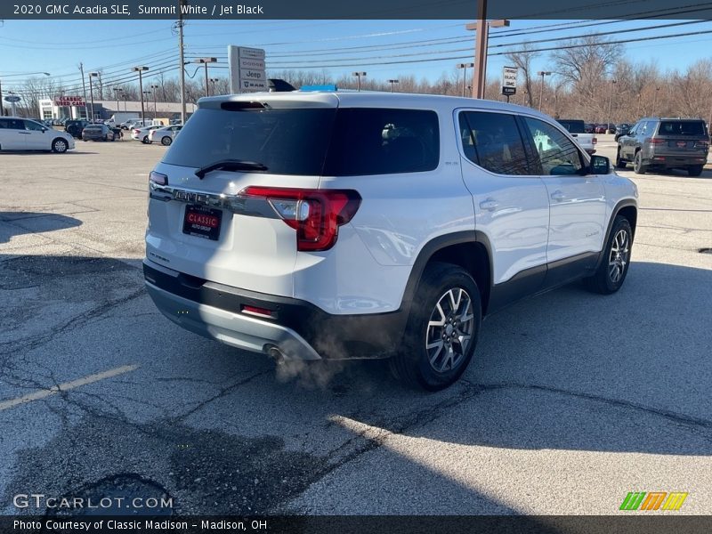 Summit White / Jet Black 2020 GMC Acadia SLE