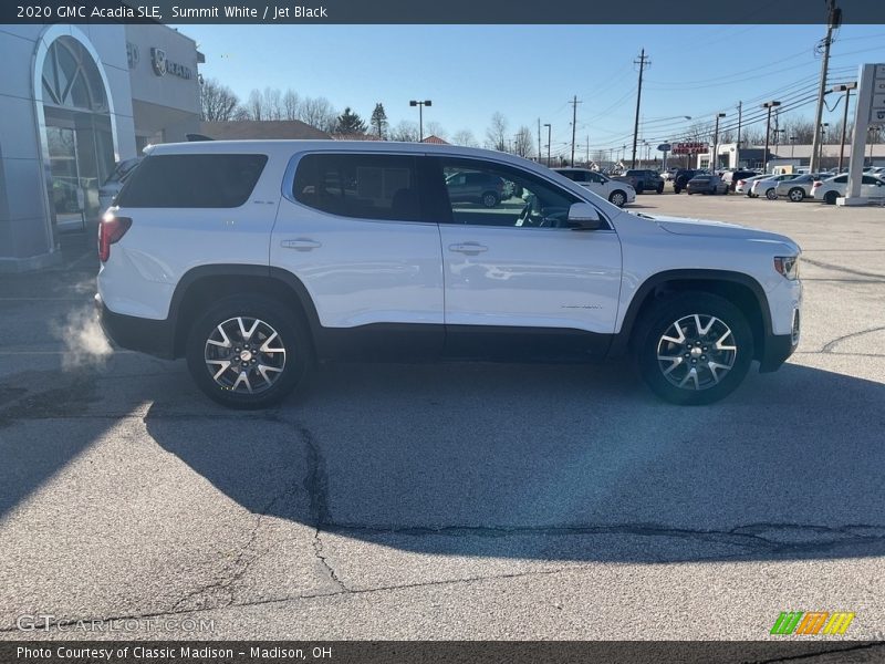 Summit White / Jet Black 2020 GMC Acadia SLE