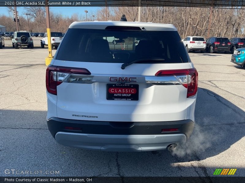 Summit White / Jet Black 2020 GMC Acadia SLE