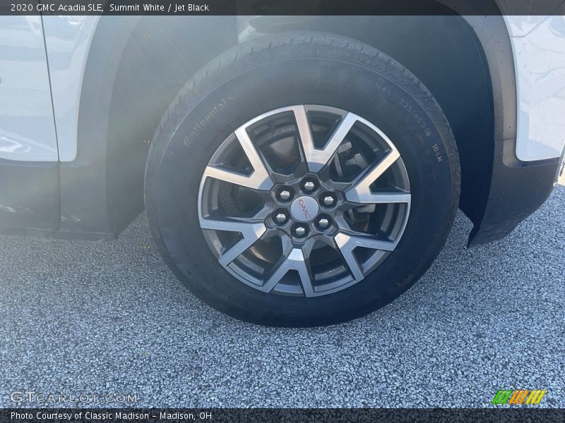Summit White / Jet Black 2020 GMC Acadia SLE
