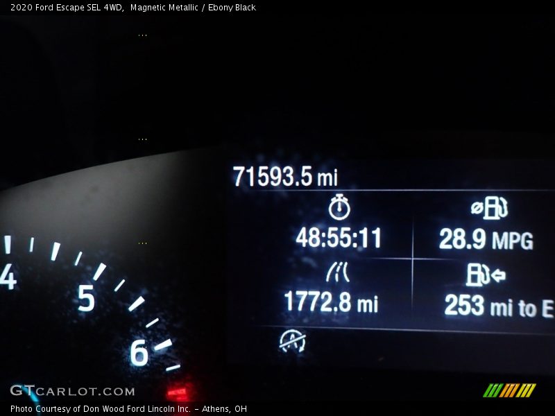 Magnetic Metallic / Ebony Black 2020 Ford Escape SEL 4WD