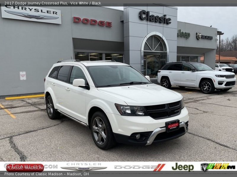 Vice White / Black 2017 Dodge Journey Crossroad Plus