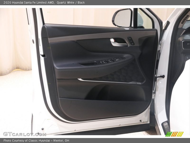 Quartz White / Black 2020 Hyundai Santa Fe Limited AWD