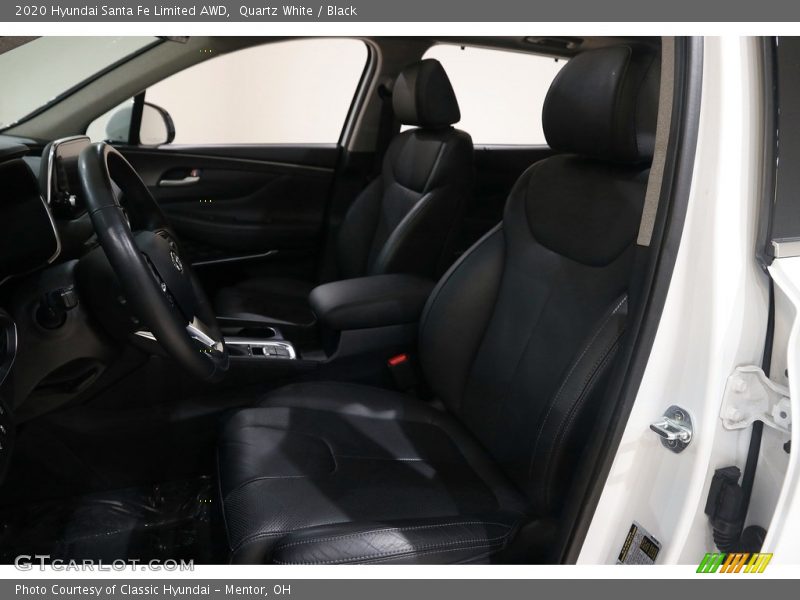 Quartz White / Black 2020 Hyundai Santa Fe Limited AWD