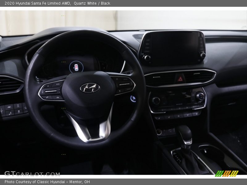 Quartz White / Black 2020 Hyundai Santa Fe Limited AWD