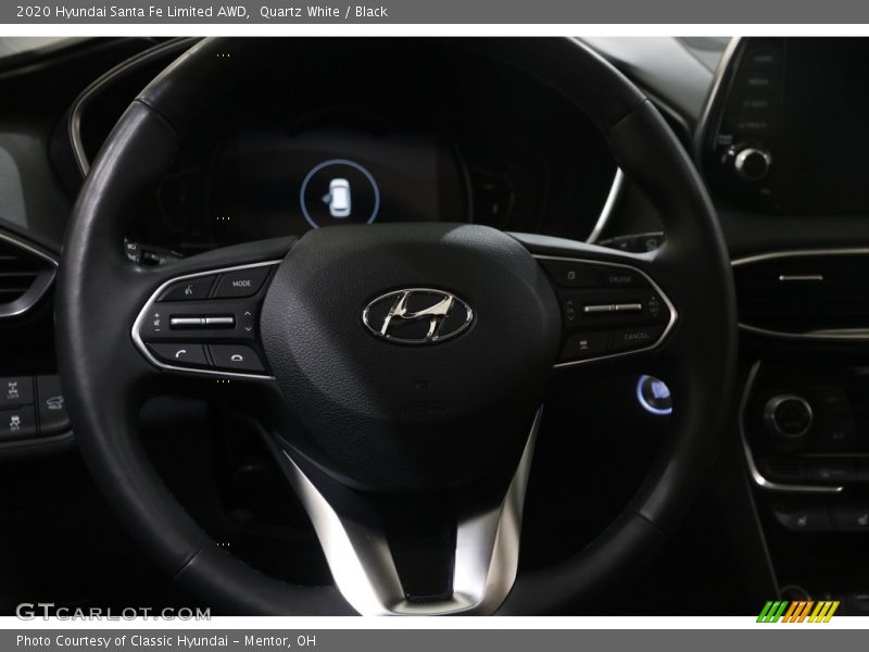 Quartz White / Black 2020 Hyundai Santa Fe Limited AWD