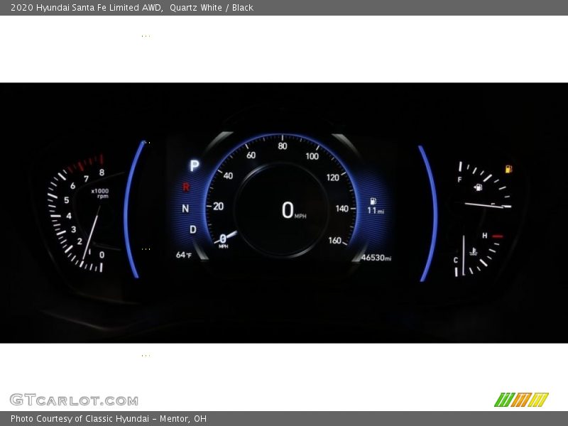 Quartz White / Black 2020 Hyundai Santa Fe Limited AWD