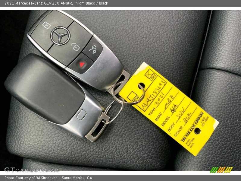 Night Black / Black 2021 Mercedes-Benz GLA 250 4Matic
