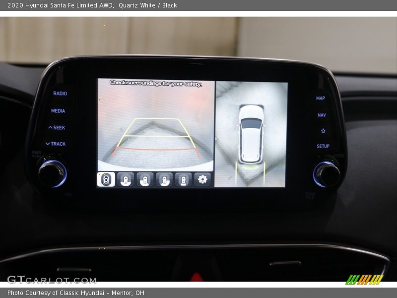 Quartz White / Black 2020 Hyundai Santa Fe Limited AWD