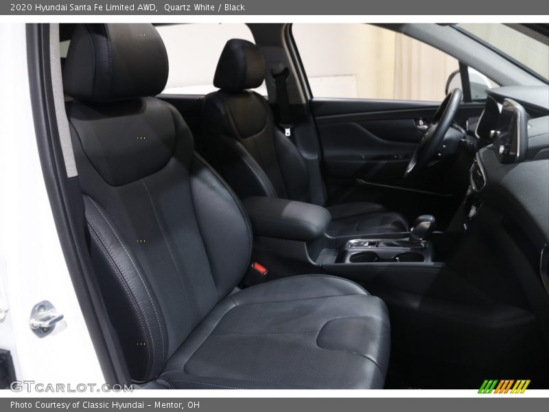 Quartz White / Black 2020 Hyundai Santa Fe Limited AWD