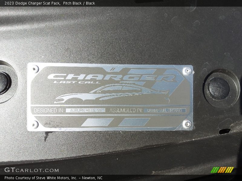 Pitch Black / Black 2023 Dodge Charger Scat Pack