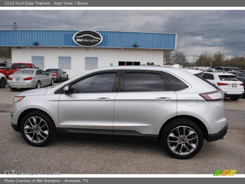 Ingot Silver / Ebony 2016 Ford Edge Titanium