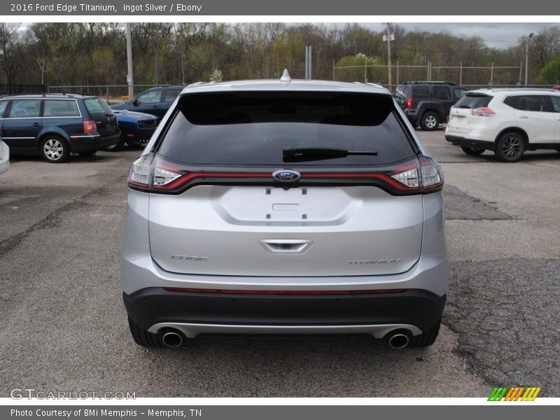 Ingot Silver / Ebony 2016 Ford Edge Titanium