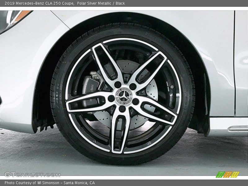 Polar Silver Metallic / Black 2019 Mercedes-Benz CLA 250 Coupe