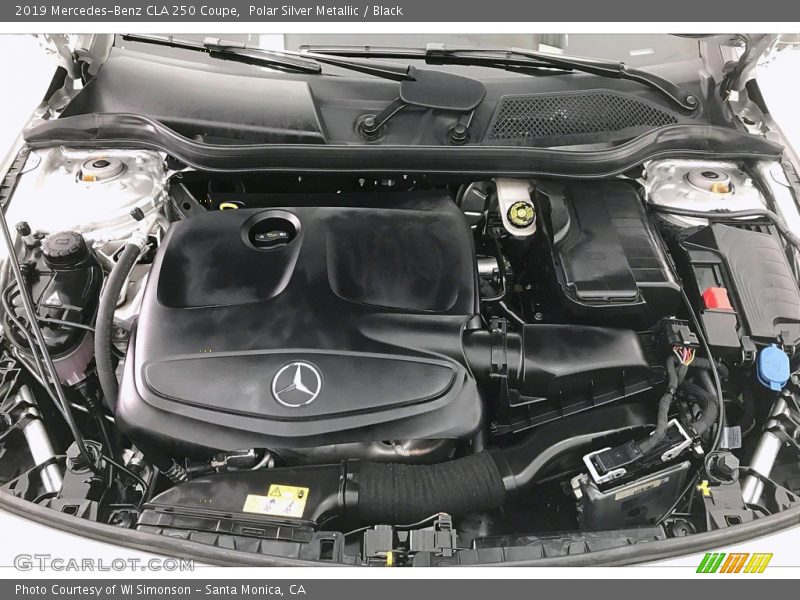 Polar Silver Metallic / Black 2019 Mercedes-Benz CLA 250 Coupe