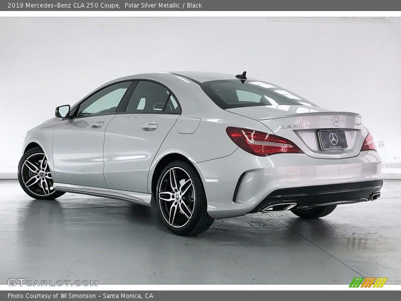 Polar Silver Metallic / Black 2019 Mercedes-Benz CLA 250 Coupe