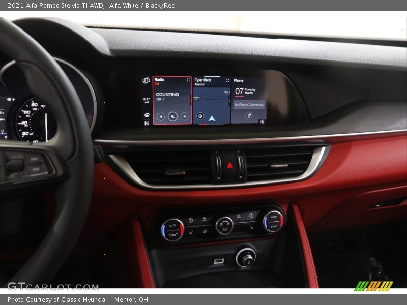 Alfa White / Black/Red 2021 Alfa Romeo Stelvio Ti AWD