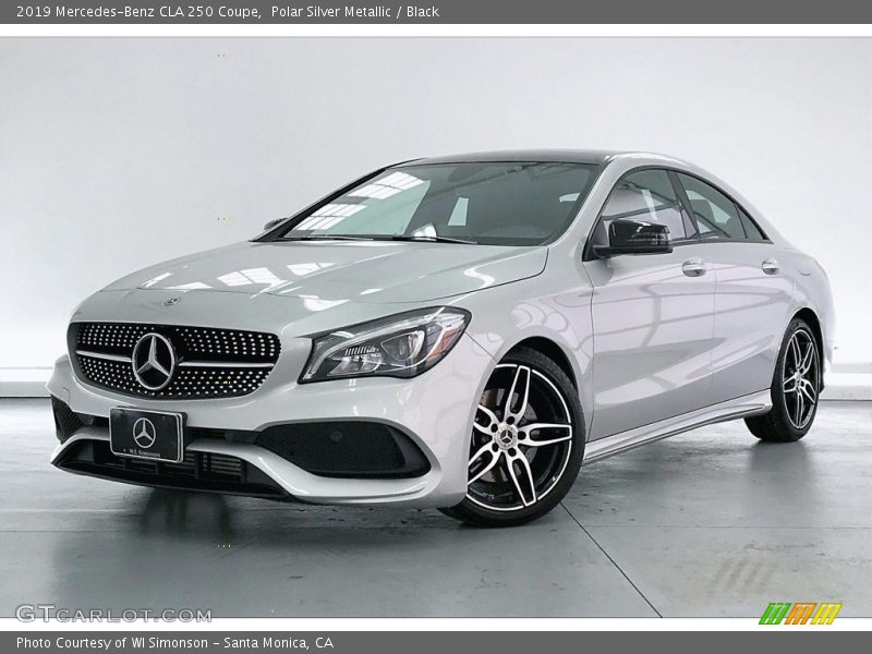 Polar Silver Metallic / Black 2019 Mercedes-Benz CLA 250 Coupe