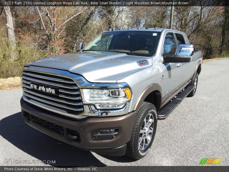 Billet Silver Metallic / Light Mountain Brown/Mountain Brown 2023 Ram 2500 Limited Longhorn Mega Cab 4x4