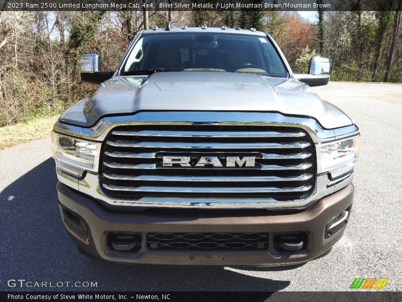 Billet Silver Metallic / Light Mountain Brown/Mountain Brown 2023 Ram 2500 Limited Longhorn Mega Cab 4x4