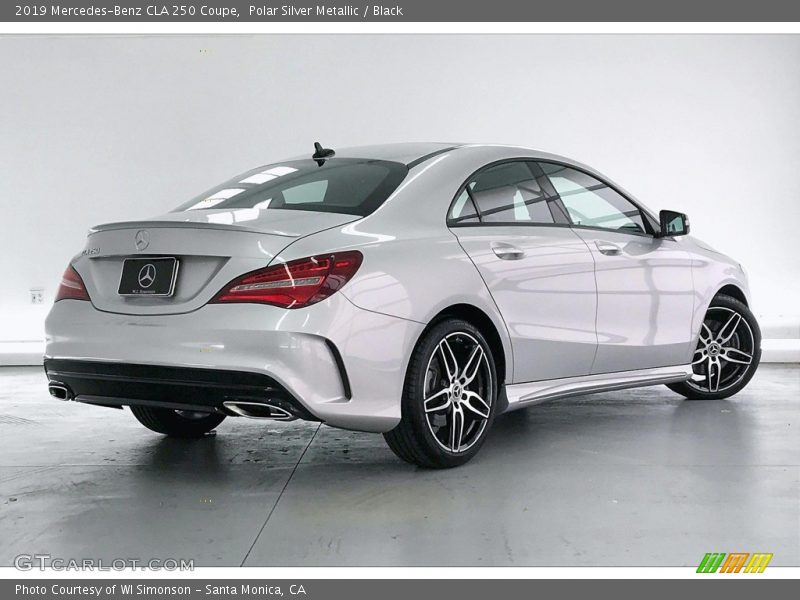 Polar Silver Metallic / Black 2019 Mercedes-Benz CLA 250 Coupe