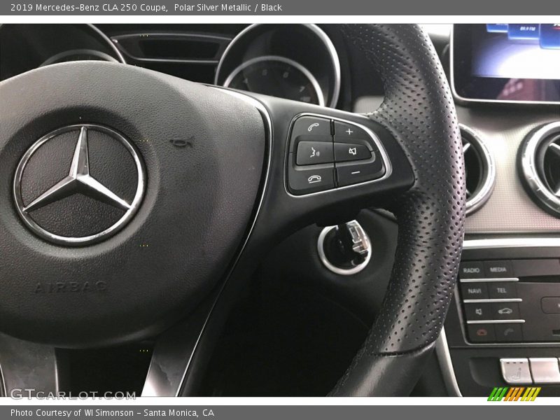 Polar Silver Metallic / Black 2019 Mercedes-Benz CLA 250 Coupe