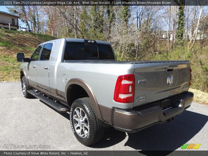 Billet Silver Metallic / Light Mountain Brown/Mountain Brown 2023 Ram 2500 Limited Longhorn Mega Cab 4x4