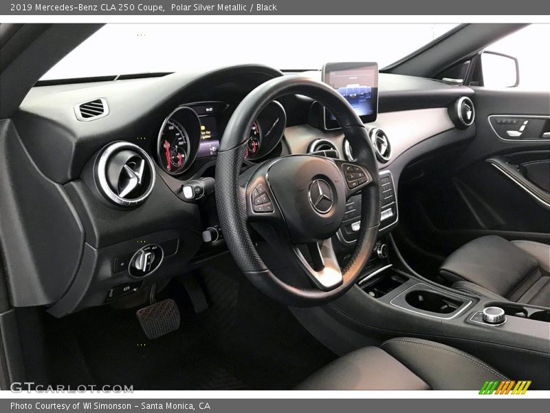 Polar Silver Metallic / Black 2019 Mercedes-Benz CLA 250 Coupe
