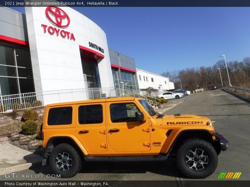 Hellayella / Black 2021 Jeep Wrangler Unlimited Rubicon 4x4