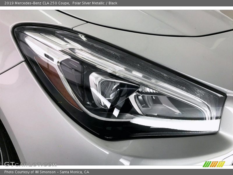 Polar Silver Metallic / Black 2019 Mercedes-Benz CLA 250 Coupe