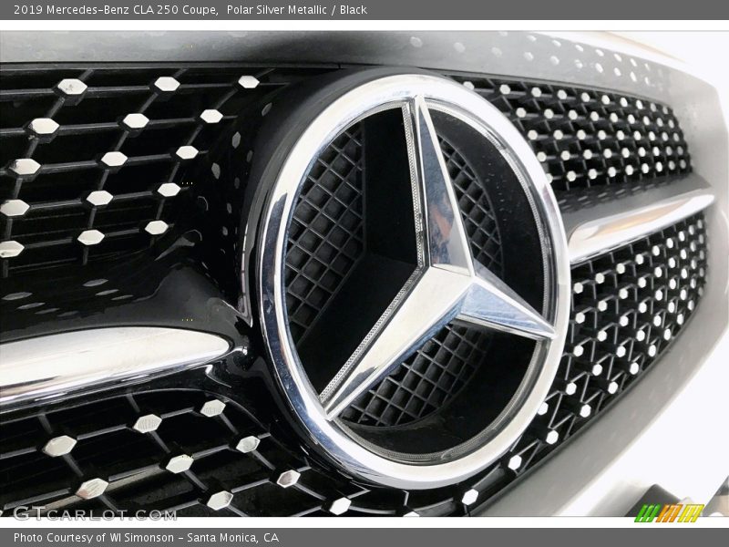 Polar Silver Metallic / Black 2019 Mercedes-Benz CLA 250 Coupe