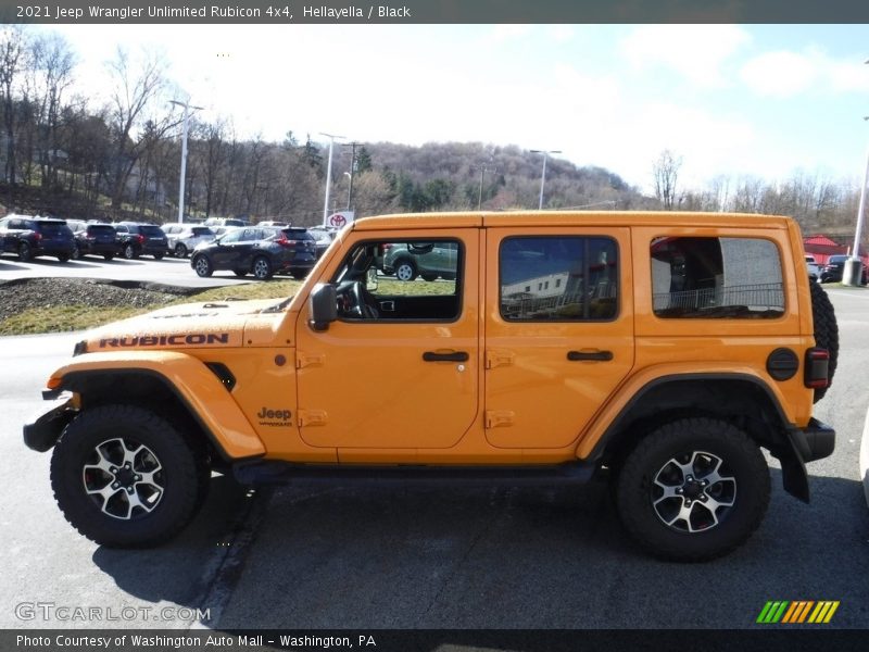 Hellayella / Black 2021 Jeep Wrangler Unlimited Rubicon 4x4