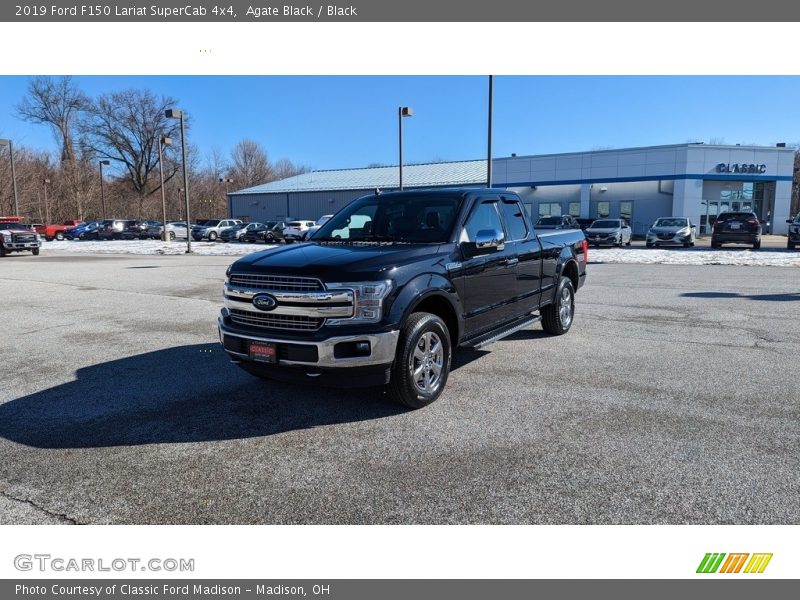 Agate Black / Black 2019 Ford F150 Lariat SuperCab 4x4