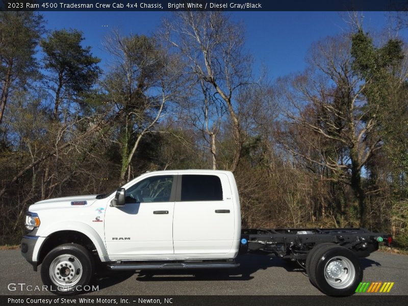 Bright White / Diesel Gray/Black 2023 Ram 4500 Tradesman Crew Cab 4x4 Chassis