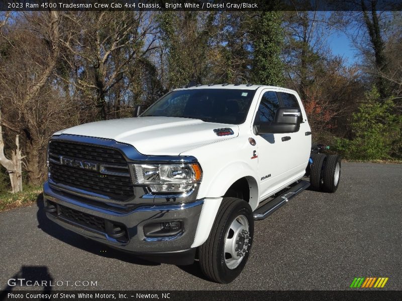 Bright White / Diesel Gray/Black 2023 Ram 4500 Tradesman Crew Cab 4x4 Chassis