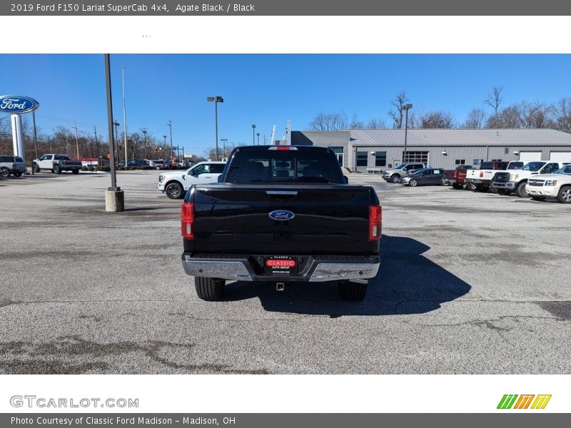 Agate Black / Black 2019 Ford F150 Lariat SuperCab 4x4