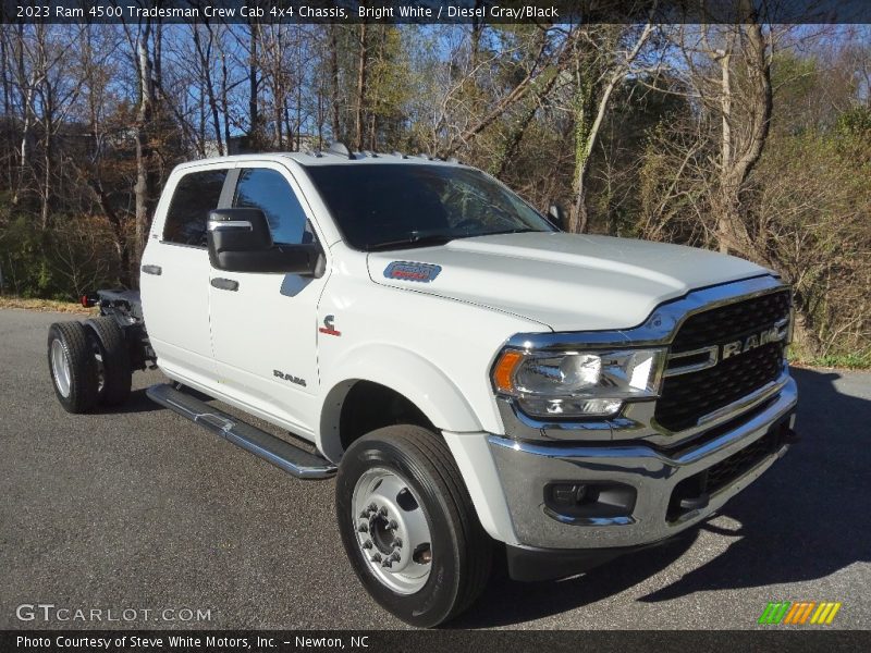 Bright White / Diesel Gray/Black 2023 Ram 4500 Tradesman Crew Cab 4x4 Chassis