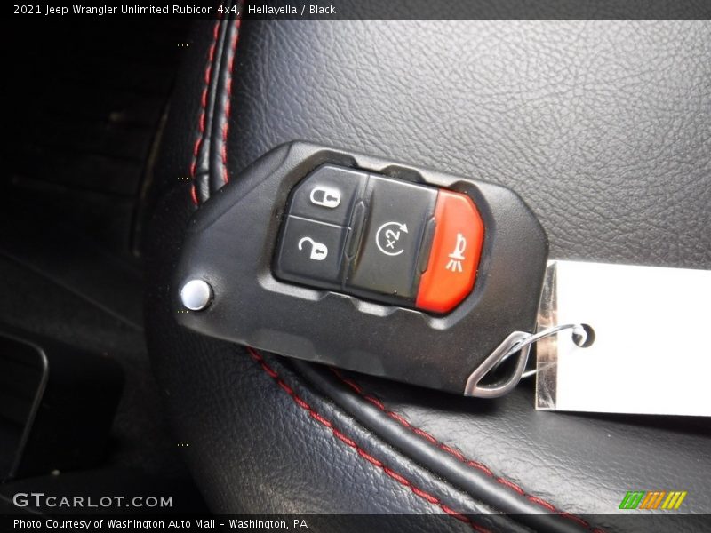 Keys of 2021 Wrangler Unlimited Rubicon 4x4