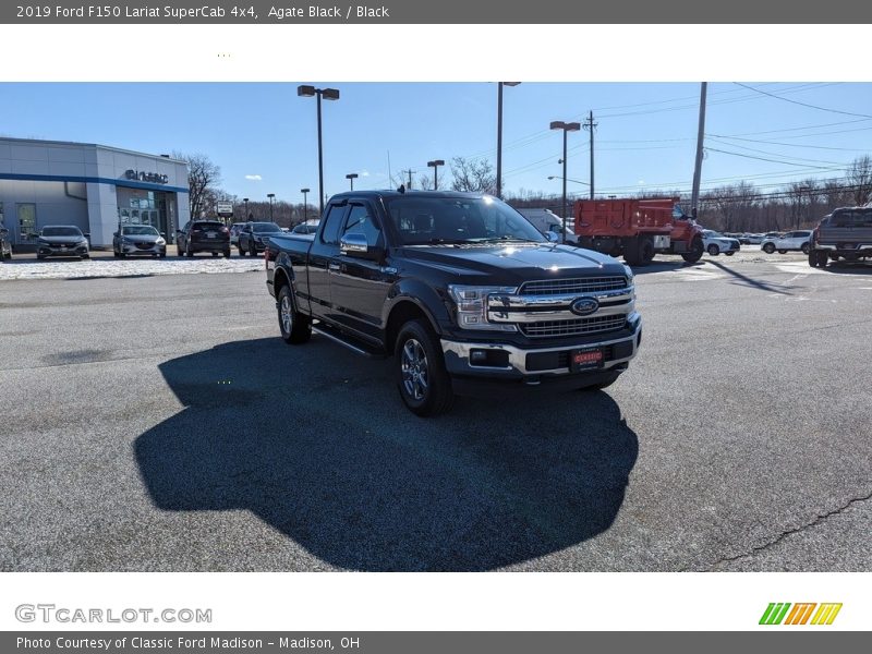 Agate Black / Black 2019 Ford F150 Lariat SuperCab 4x4