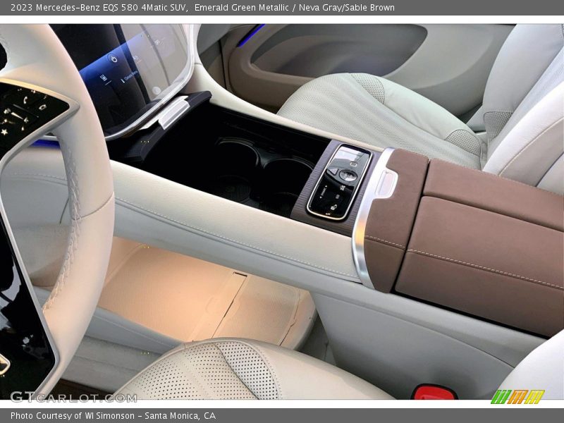 Emerald Green Metallic / Neva Gray/Sable Brown 2023 Mercedes-Benz EQS 580 4Matic SUV