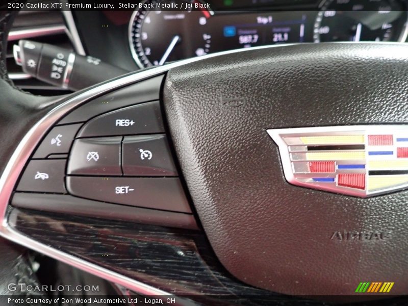 Stellar Black Metallic / Jet Black 2020 Cadillac XT5 Premium Luxury
