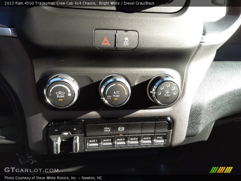 Bright White / Diesel Gray/Black 2023 Ram 4500 Tradesman Crew Cab 4x4 Chassis